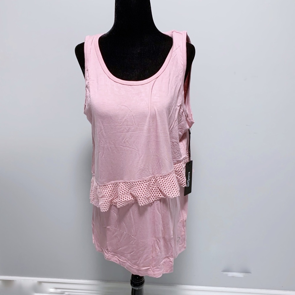 NWT BEBE SPORT - YOGA TOP - L